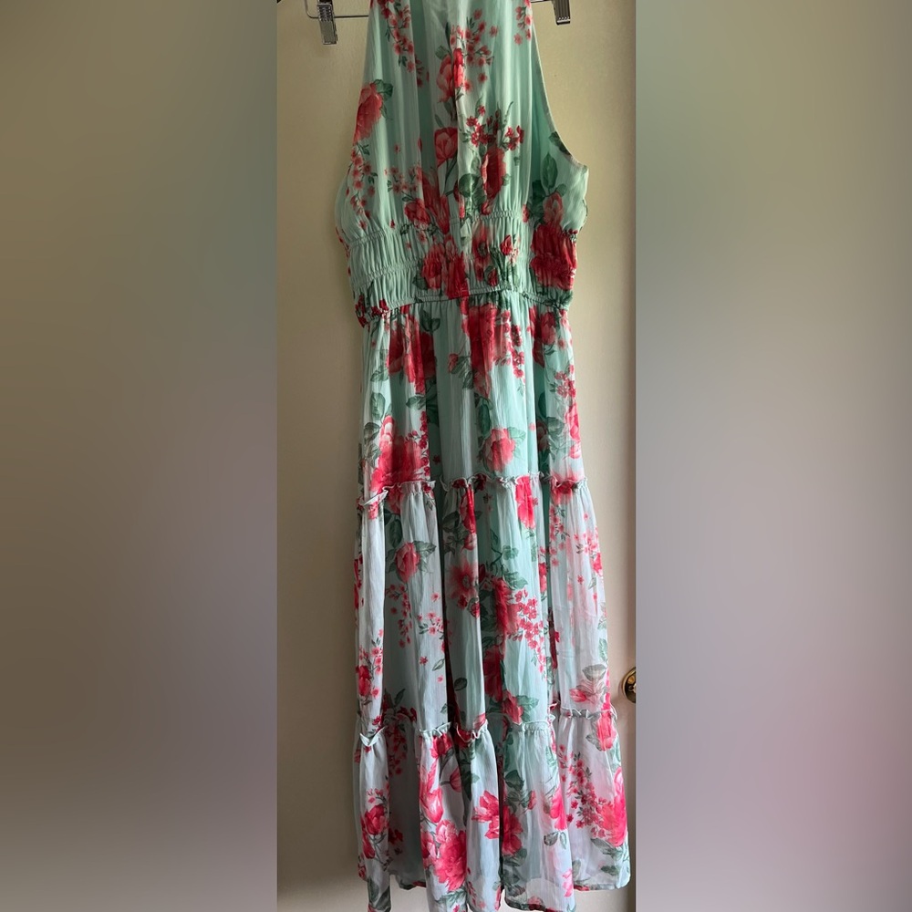 Trixx Floral Maxi Dress Size Medium
